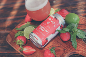 Beerfarm Save the Harvest initiative - image of Strawberry Sour beer