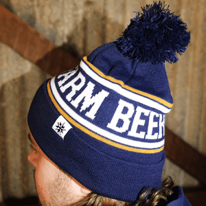 Beerfarm Blue/Gold Bob Beanie - Beerfarm