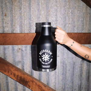 Beerfarm Growler - 64oz Black Double Walled - Beerfarm