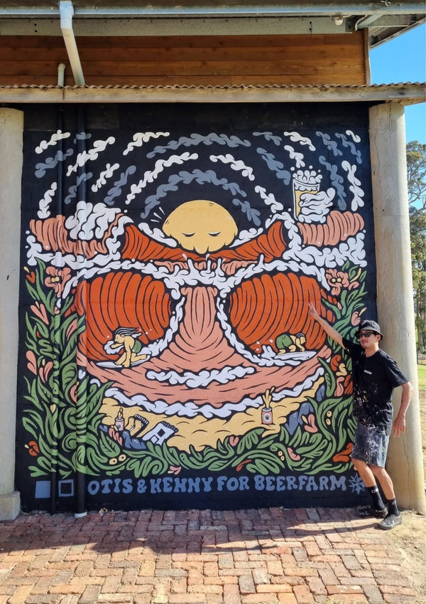 Beerfarm x Otis x Kentaro Yoshida Mural Tee - Beerfarm