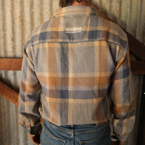 Beerarm Blue Winter Flannel Shirt