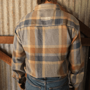 Beerarm Blue Winter Flannel Shirt - Beerfarm