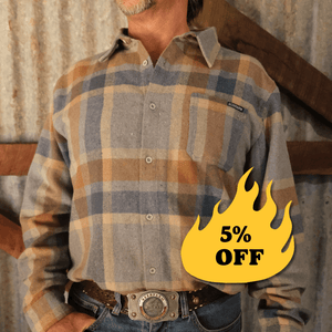 Beerarm Blue Winter Flannel Shirt - Beerfarm