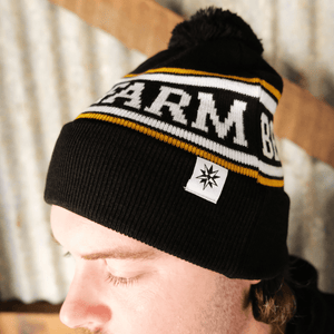 Beerfarm Black & Gold Pom Beanie - Beerfarm