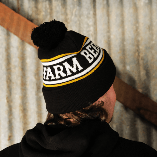Beerfarm Black & Gold Pom Beanie - Beerfarm